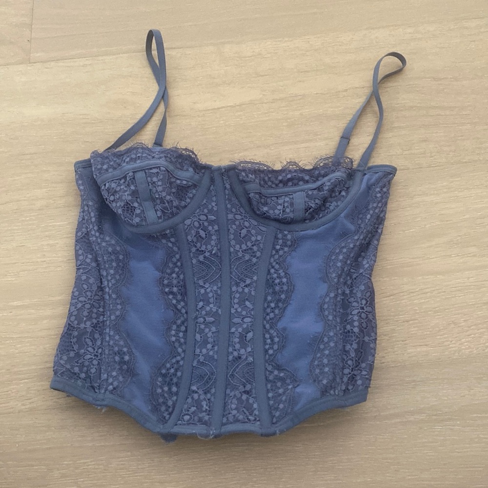 Urban outfitters blue corset